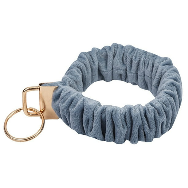 Pulsera con llavero para mujer, elástica, con soporte para pulsera.