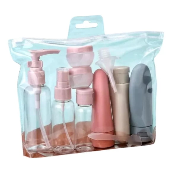 Juego Botellas Viaje Envase Loción Botella Pulverizador