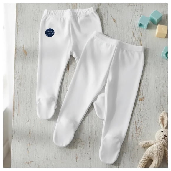 Pack 3 Pantys Blancas Bebé 100% Algodón