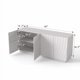 thumbnail image 2 of Gabinete de bufé con almacenamiento,4 puertas Moderno Accent Storage Sideboard,Lujoso bufé de gabinete de piso con antidumping independiente para cocina, 2 of 5