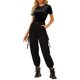 thumbnail image 2 of INSPIRE CHIC Camiseta Casual de Fiesta de Halloween para Mujer de Terciopelo con Cuello Redondo y Mangas Cortas L Negro, 2 of 8
