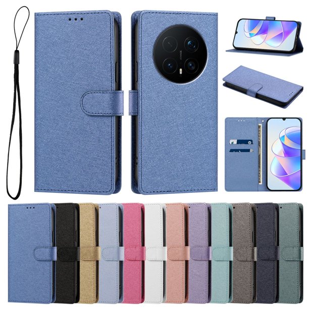 Cartera Protectora para Honor Magic8 Pro con Soporte, Azul