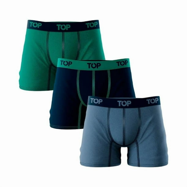 Boxer Algodón Hombre Top Pack 3 Medio C19 Multicolor