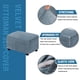thumbnail image 2 of Rectángulo estirable de taburete de pie para sala de estar, protector de muebles de almacenamiento plegable con fondo elástico, lavable en máquina (azul gris, L), 2 of 3