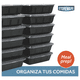 thumbnail image 3 of Contenedor hermético plástico meal prep 10u, negro, 3 of 3