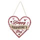 thumbnail image 1 of Letrero Colgante De Madera, Decoración Del Día De San Valentín, Placa De Pared Para Fiesta, Boda, Corazón, 1 of 3