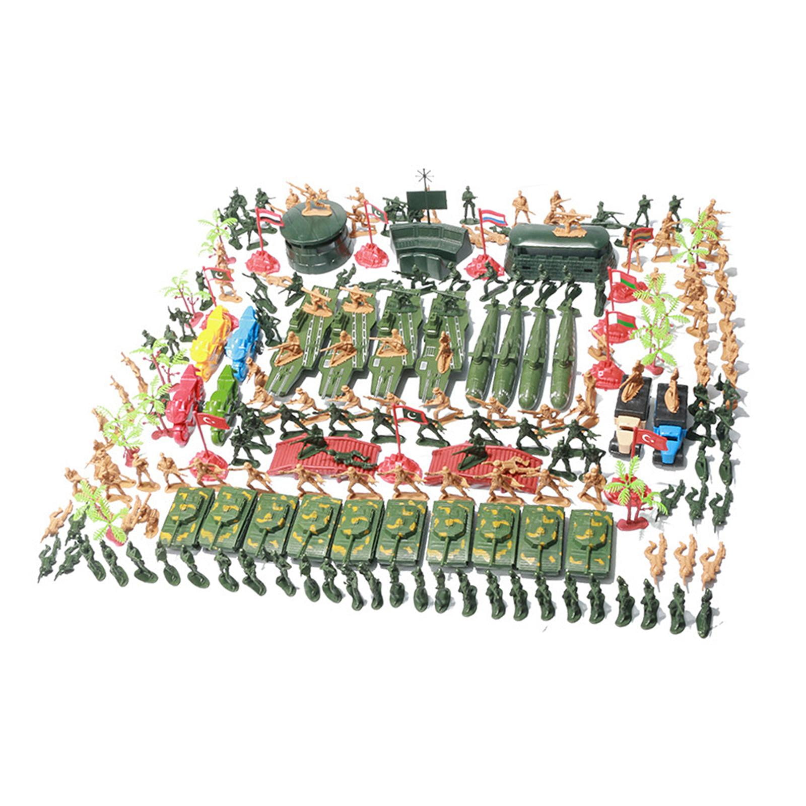 Bothyi - 219 Piezas Ejército Hombres Soldado Conjunto Juguete Modelo Niños Con Tanques Aviones Campo De Batalla