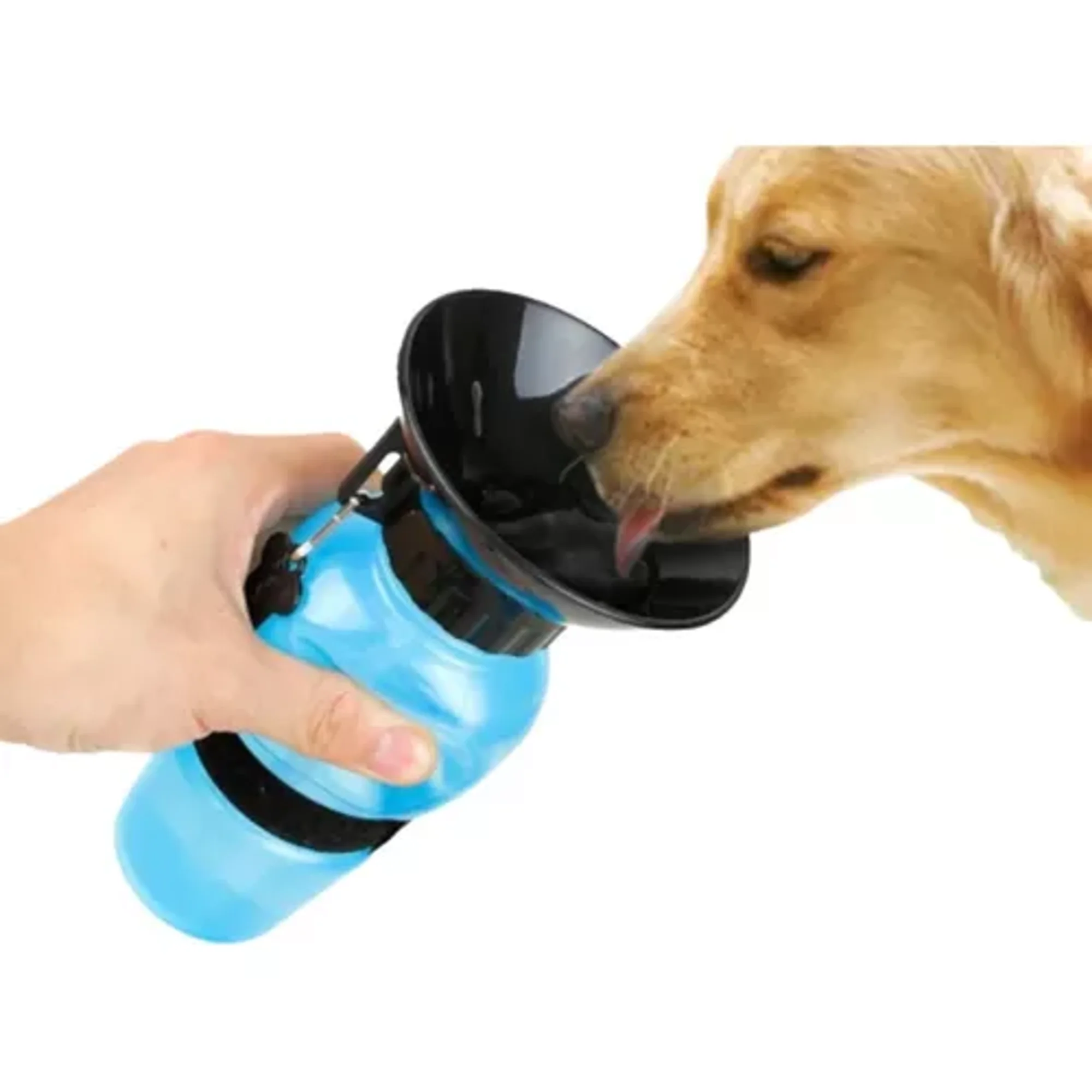 Genérico - Botella Agua Bebedero Mascota Perrito Paseo 500ml Color Azul