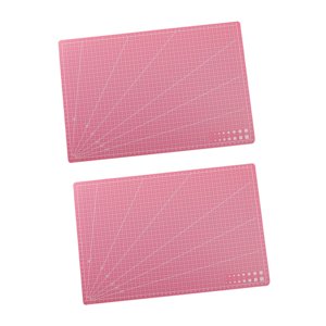 Bothyi - 2 Alfombrillas De Corte, Almohadillas De Corte, Tablas De Cortar Para Modelos De Cuero, Proyectos De Arte Diy, Color Rosa