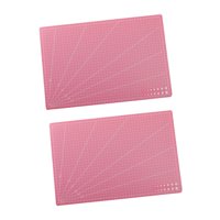 Bothyi - 2 Alfombrillas De Corte, Almohadillas De Corte, Tablas De Cortar Para Modelos De Cuero, Proyectos De Arte Diy, Color Rosa