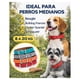 thumbnail image 2 of Collar Perro Eco Cuero 42 cm Diseño Patitas Ajustable gris, 2 of 7