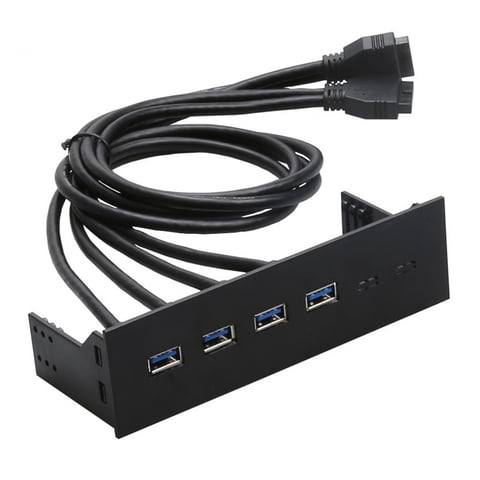 Bothyi - Concentrador De Panel Frontal Usb De 5,25 Pulgadas