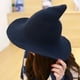 thumbnail image 5 of Sombrero de bruja para mujer, gorro de lana de punto para Halloween, Navidad, fiestas, mascaradas, cosplay, accesorio de disfraz y gorro diario., 5 of 5