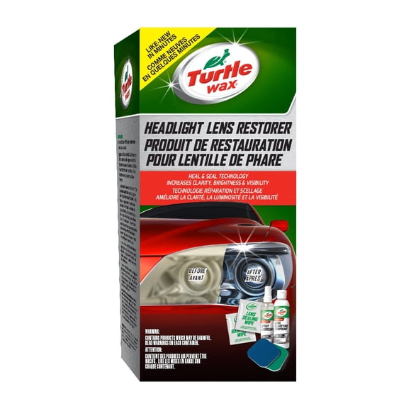 Kit de restauración de lentes para faros delanteros Turtle Wax