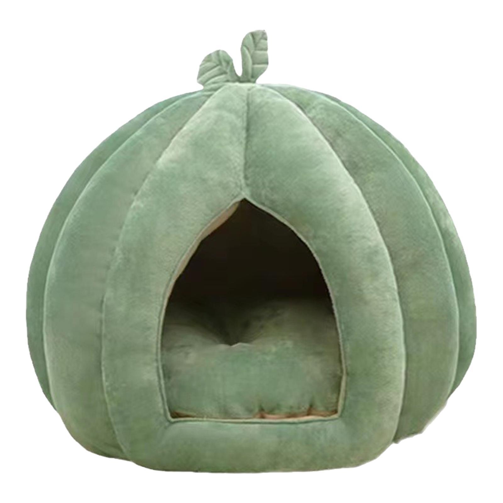 Magideal - Cama Semicerrada Para Mascotas, Forma De Calabaza, Tienda De Campaña Lavable Para Mascotas, Tienda De Campaña Para Gatos Para Gatitos Y Gatos En Todas L