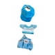 thumbnail image 2 of 3 Piezas De Camisetas Y Pantalones De Peluche Con Gorra, Disfraces De Moda Para Muñecos De Peluche, Color Azul Con Gorra, 2 of 3
