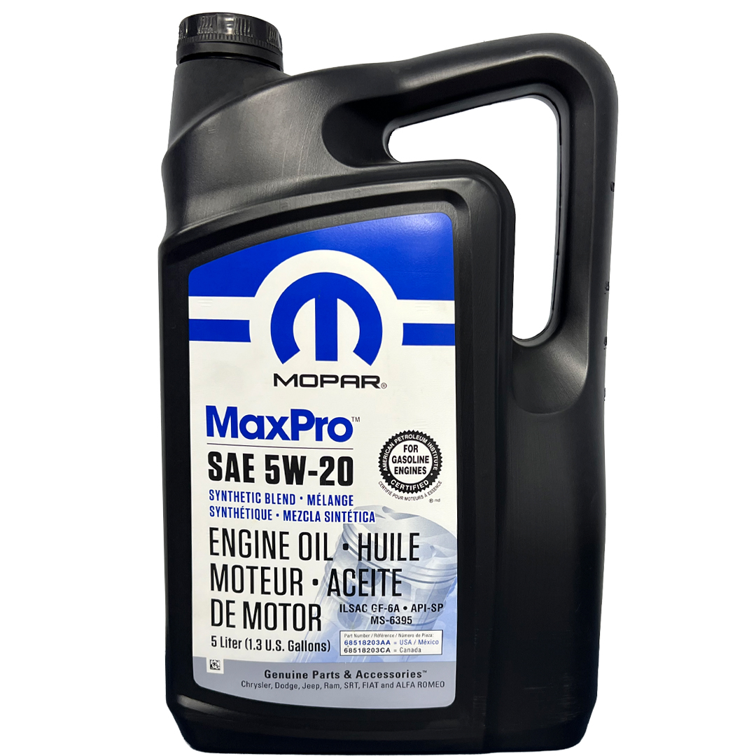 Aceite Para Motor Mopar Sintético 5W-20 X 5L