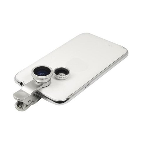 Concepts Life - Lente Clip Para Celular 3 En 1 Ojo De Pez Universal