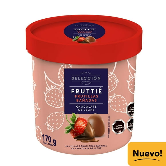 Fruttié Frutillas Bañadas en Chocolate de Leche, 170 g