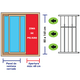 thumbnail image 3 of Reja de Seguridad Protección Ventana Anticaída Interior y extensible, 3 of 7
