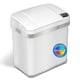 thumbnail image 1 of Papelera iTouchless de 9,5 L con sensor y filtro antiolores, blanca, 1 of 6
