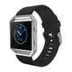 thumbnail image 2 of Correa deportiva de silicona negra + plateada para Fitbit Blaze Simpeak, 2 of 7