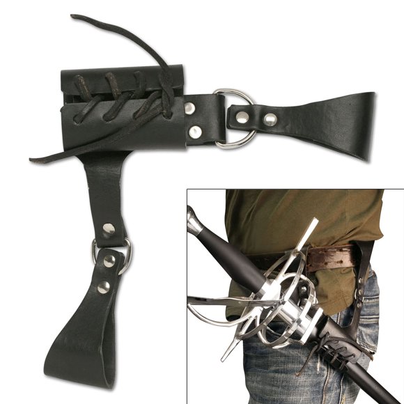 Soporte de Cuero para Espada MASTER USA 20 cm Ajustable