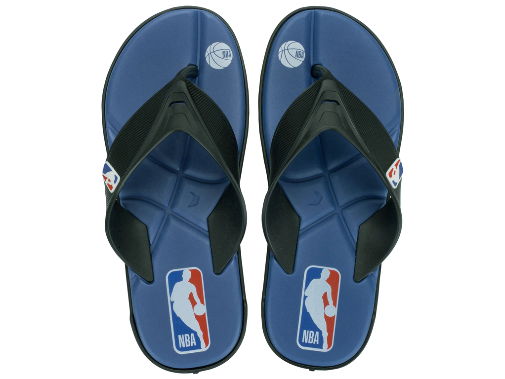Sandalia Hombre Negro/Azul Shot Nba Rider