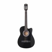 Epic - Guitarra Electroacustica 38 Pulgadas Negra + Amplificador De 5W