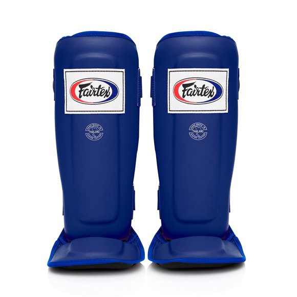 Espinilleras Fairtex SP3 Muay Thai para hombre, mujer y niño, color azul M