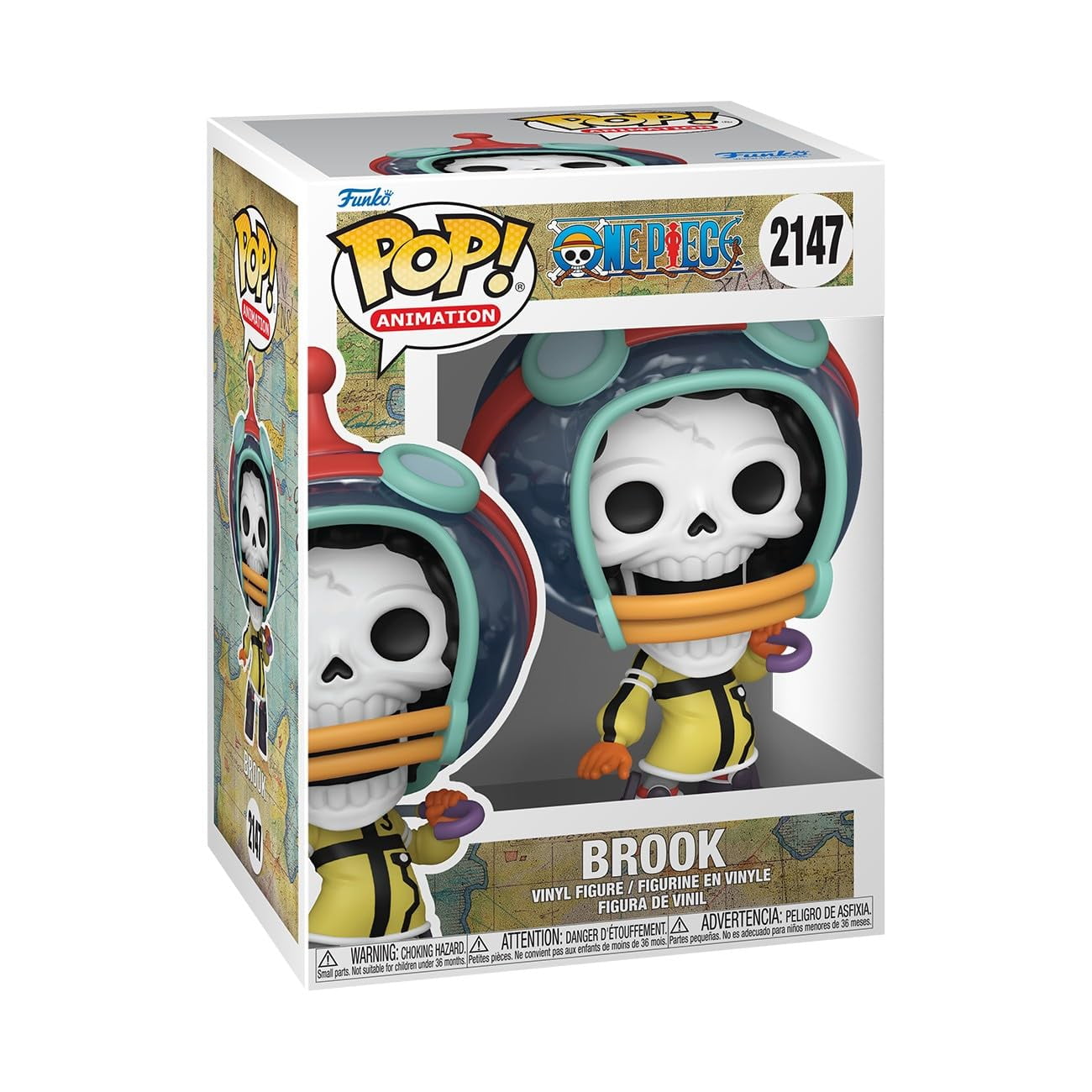 Figura De Vinilo Funko Pop! Animación: One Piece Brook, 9,5 Cm