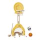 thumbnail image 5 of Juego De Aro De Baloncesto 3 En 1, Juguetes Deportivos Para Interiores Y Exteriores, Para Carnaval En El Patio, Amarillo, 5 of 5
