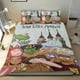 thumbnail image 1 of Siete Pequeños Monstruos Conjunto de sábanas temático, trío de piezas, cómodo y amigable con la piel, diseño único, regalo de decoración para el hogar para familiares, amigos y fans,135cm *200cm, 1 of 6