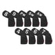 thumbnail image 4 of Juego De 9 Fundas Para Cabeza De Hierro Para Golf, Cuello Largo, Se Adapta A Todas Las Marcas, Accesorios, Color Negro, 4 of 5