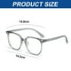 thumbnail image 2 of Gafas cuadradas de luz azul para hombres y mujeres, gafas para computadora con bloqueo UV, gafas con lentes transparentes, 2 of 5