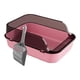 thumbnail image 2 of Caja de arena para gatos con parte superior abierta Inodoro para gatos Caja de arena duradera para gatos Lado alto a prueba de salpicaduras Bandeja de , Rosado, 2 of 5