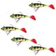 thumbnail image 1 of 5 Uds., Cebos De Plástico Blando De 8,5 Cm, Anzuelos Afilados Para Aparejos De Pesca Con Cabeza De Plantilla De Plomo, 1 of 3