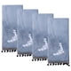 thumbnail image 1 of Toallas de Mano de Coral Fleece con Bordado Boho REGALWOVEN con Borla, 29" x 13" Toallas Decorativas Suaves y Absorbentes para Baño, Gimnasio, Hotel, Spa Azul 4pk, 1 of 7