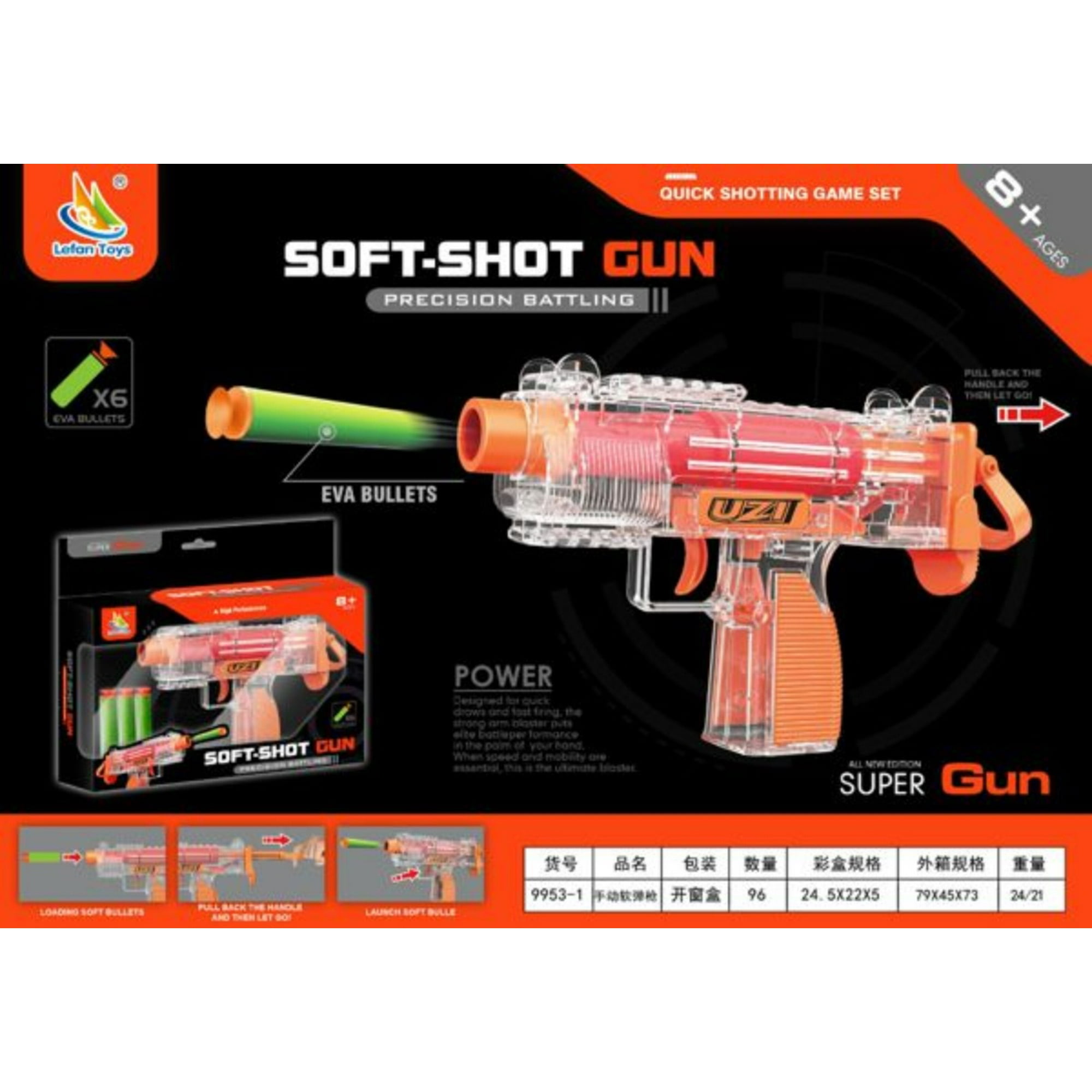 Genérico - Pistola De Juego Lanza Dardos Soft-shot Gun Precision