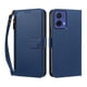 thumbnail image 1 of Funda Tipo Billetera para Motorola Moto G85 5G con Soporte y Bolsillo con Cierre Azul profundo, 1 of 1
