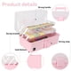 thumbnail image 2 of Caja de almacenamiento WEWLINE de 33 cm, 3 niveles, rosa con asa, 2 of 6