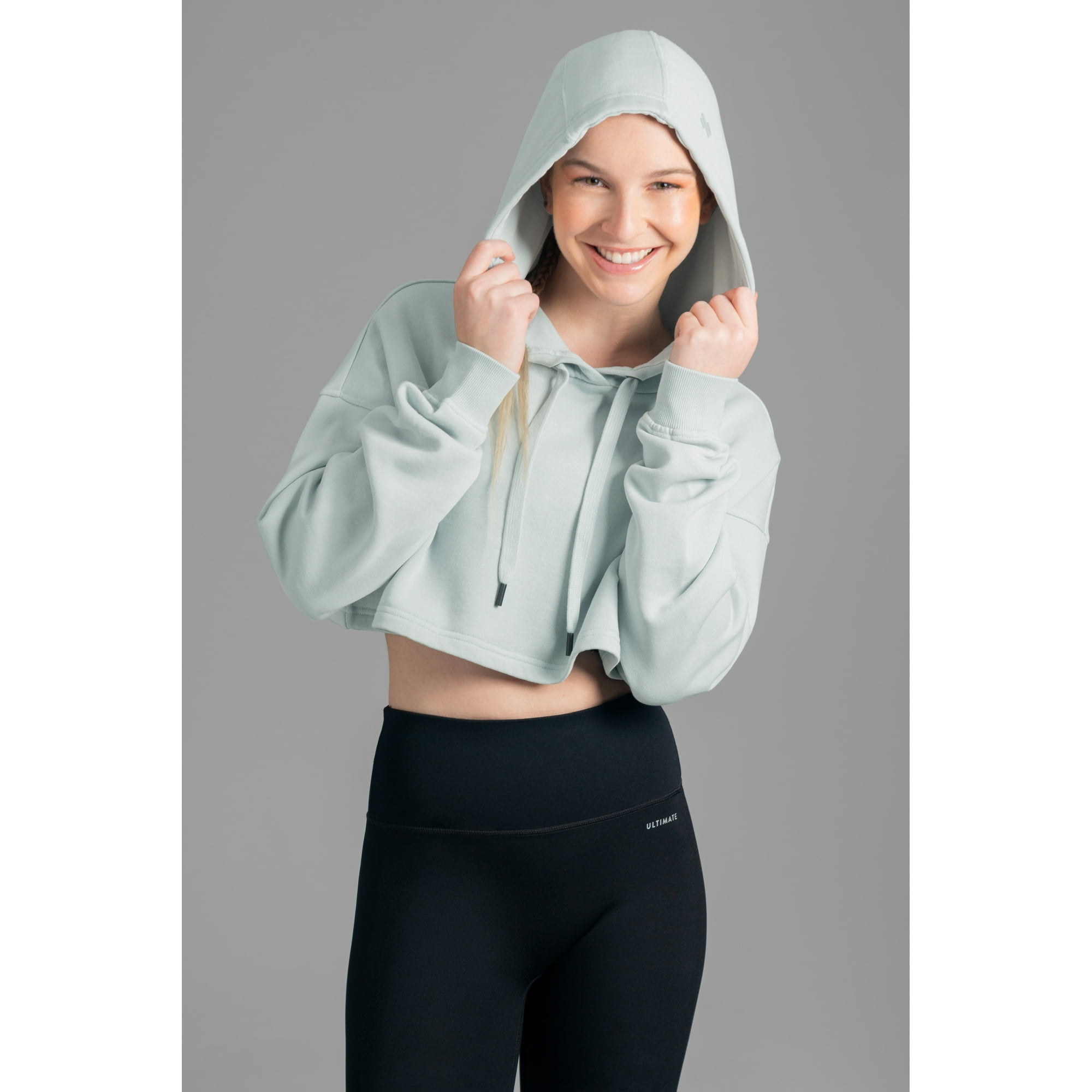 Ultimate Hoodie Crop Mujer Mint