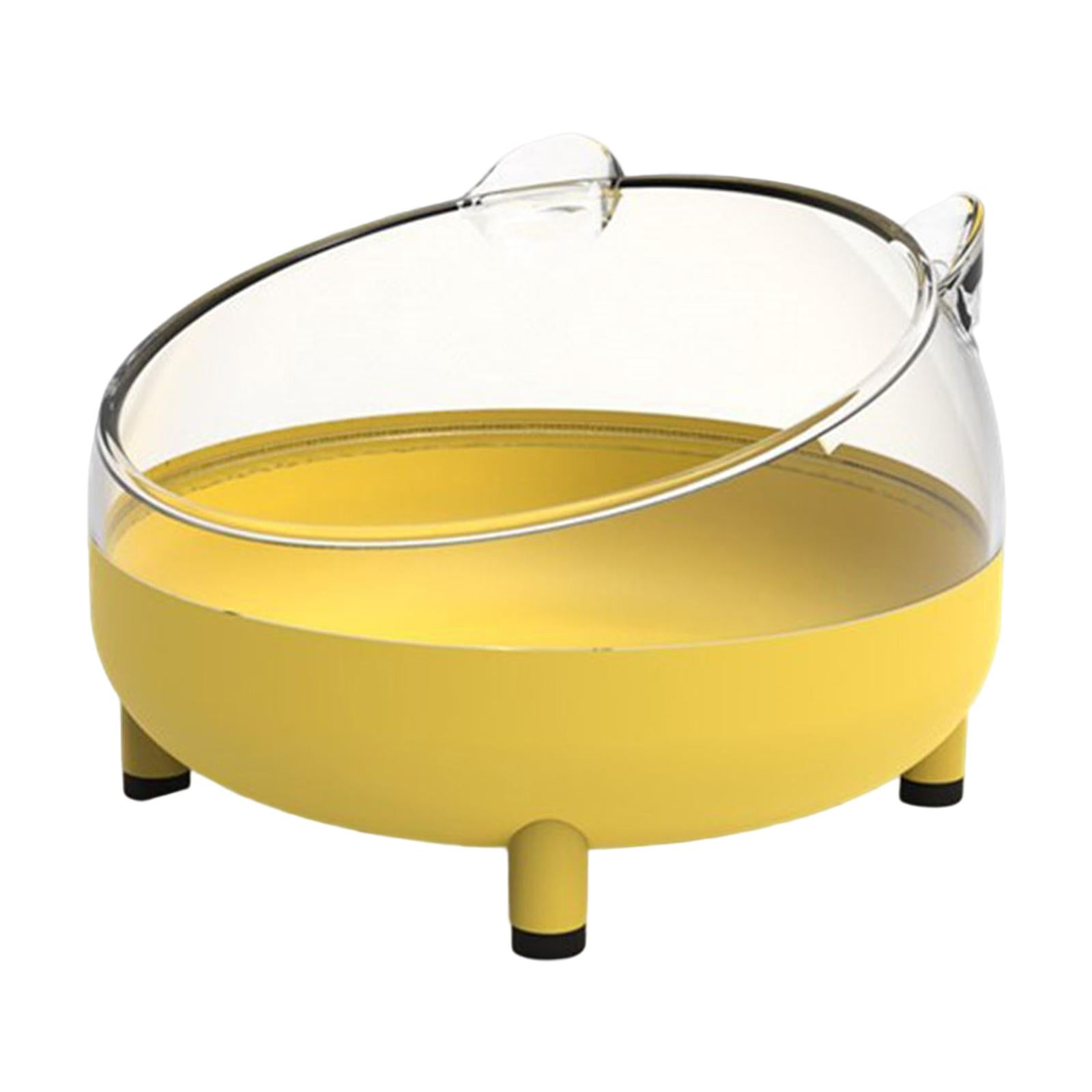 Jaula De Casa De Baño De Animales Pequeños, Inodoro, Cuarto De Ducha Transparente, Caja De Baño De Arena Para Hámster, Amarillo
