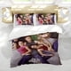 thumbnail image 5 of Colina del Árbol Conjunto de sábanas temático, trío de piezas, cómodo y amigable con la piel, diseño único, regalo de decoración para el hogar para familiares, amigos y fans,135cm *200cm, 5 of 6