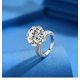 thumbnail image 4 of Anillos de Compromiso de Moissanita Corte Redondo de 10 Uds para Mujer Color D VVS1 Anillos de Diamante Anillos de Boda de Moissanita de Plata Esterlina S925 con Certificado, 4 of 8