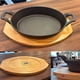 thumbnail image 4 of Sarten Hierro Fundido Antiadherente con Asas y Base de Madera, 4 of 6