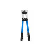 Genérico - Alicate Herramienta Crimpado 6/10/16/25/35/50Mm + Terminales, Color Negro