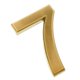 thumbnail image 5 of Número de puerta autoadhesiva de plástico dorado Placa numérica pegajosa Número numérico 7, 5 of 5