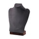 thumbnail image 1 of Exhibidor De Collares Con Cadena, Soporte Para Busto, Adorno Para Vitrina, Tienda, Mesa, Terciopelo Gris Oscuro, 1 of 5