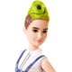 thumbnail image 3 of Muñeca Barbie de fashionistas con mohawk a rayas verdes, 3 of 9